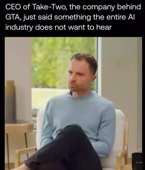 Can AI make *hit* games or movies? “no” says pro-AI ‘Grand Theft Auto’ CEO