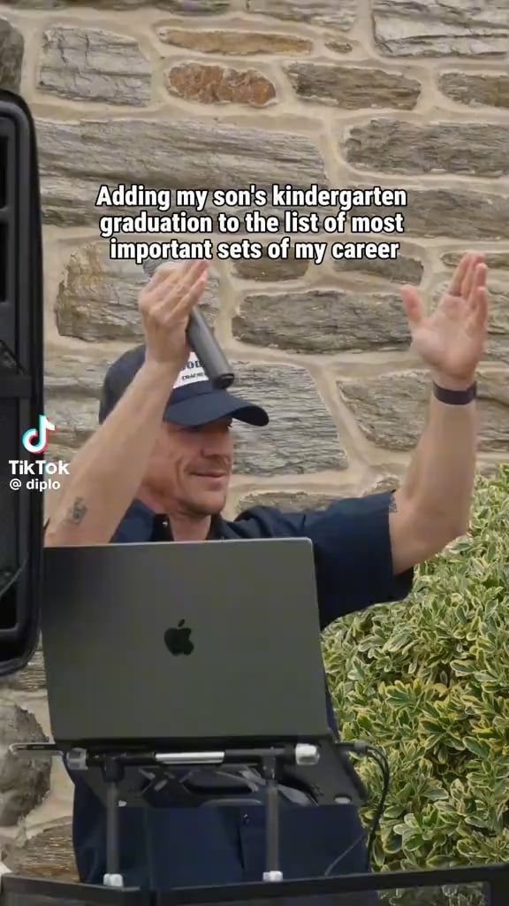 Diplo DJing his son’s kindergarten graduation “Adding my son's kindergarten graduation to the list of most important sets of my career”