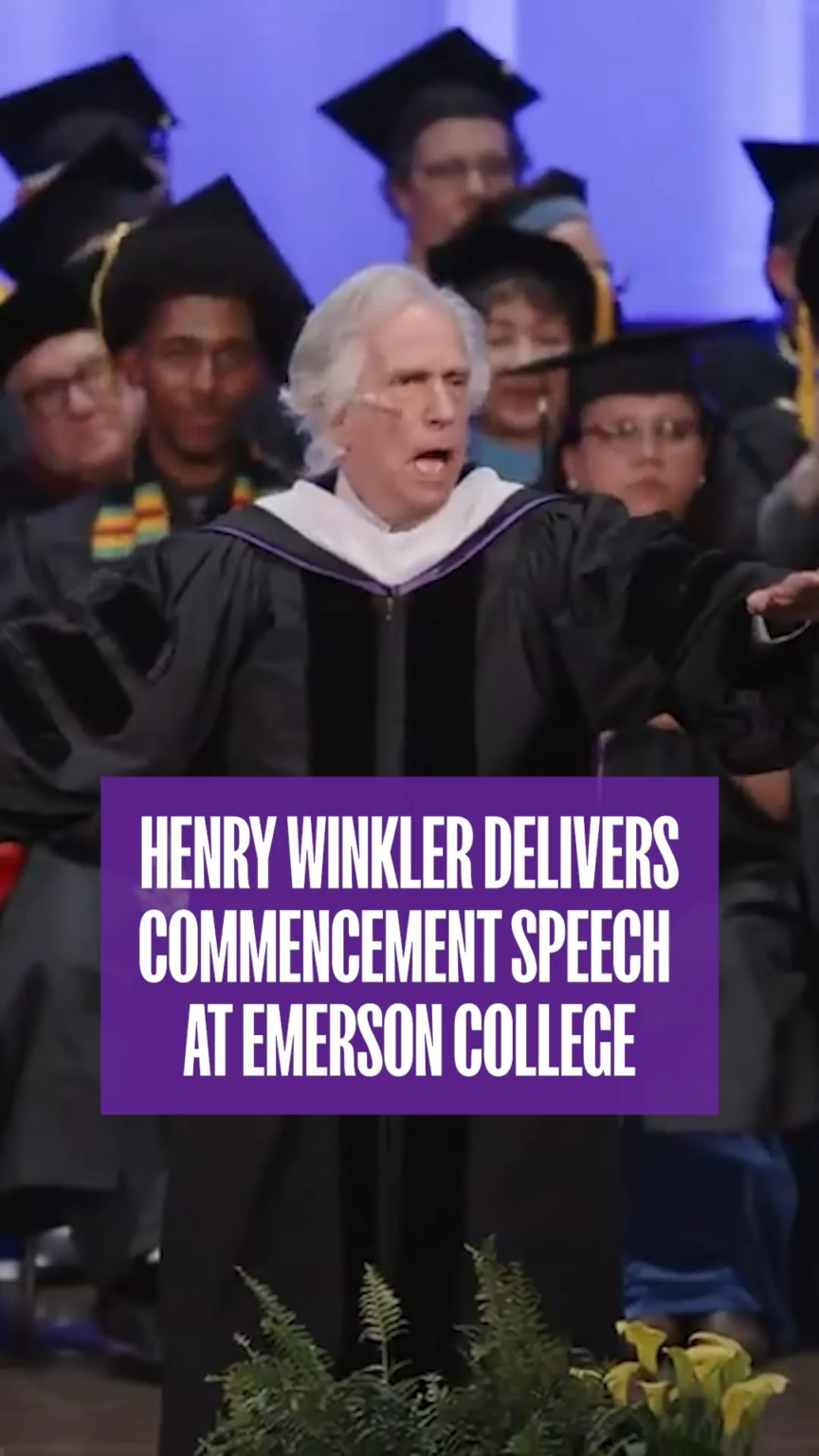 Henry Winkler Tells Graduates to Find Their Gift and Give it to the World