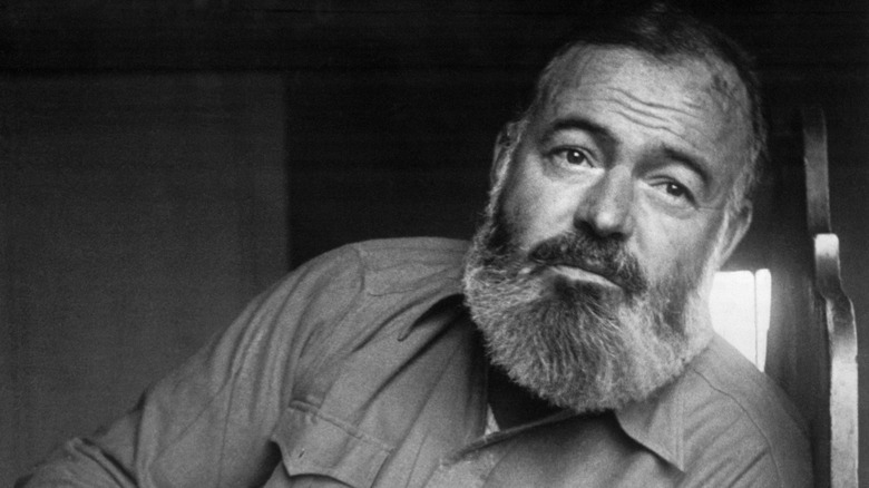 A portrait of Hemingway