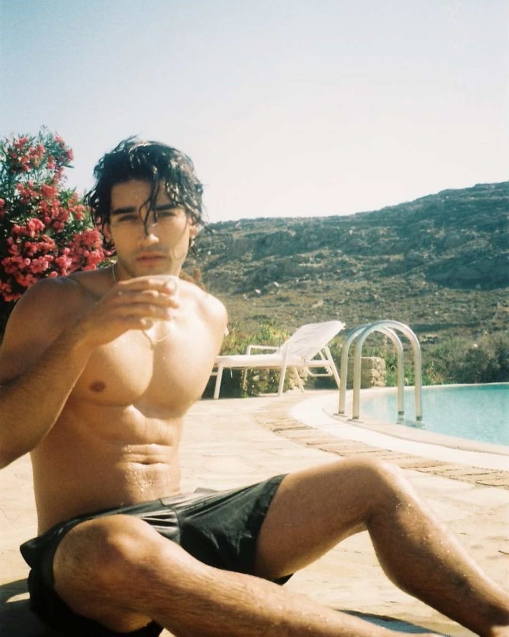 Swimming is Josh Heuston’s favourite way to unwind. Photo: @jheuston/Instagram
