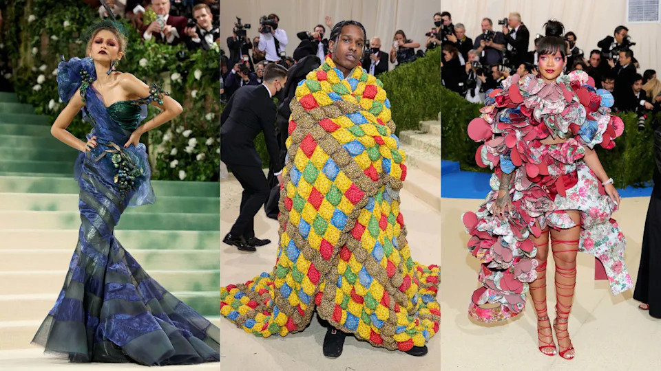 With the 2026 Met Gala days away, we look back at the best Met Gala themes and looks including iconic celebrity attendees like Zendaya, ASAP Rocky, and Rihanna.