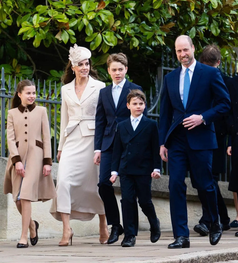 George was nearly as tall as Kate, who was wearing heels