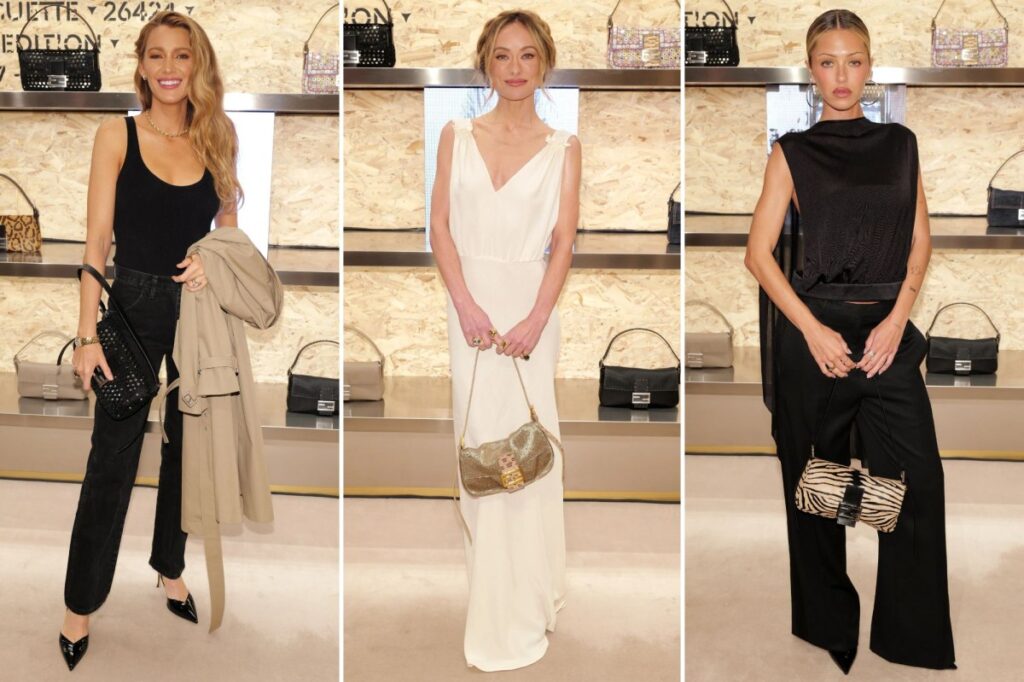 Blake Lively, Olivia Wilde, more celebrities at the Fendi Baguette Re-Edition party