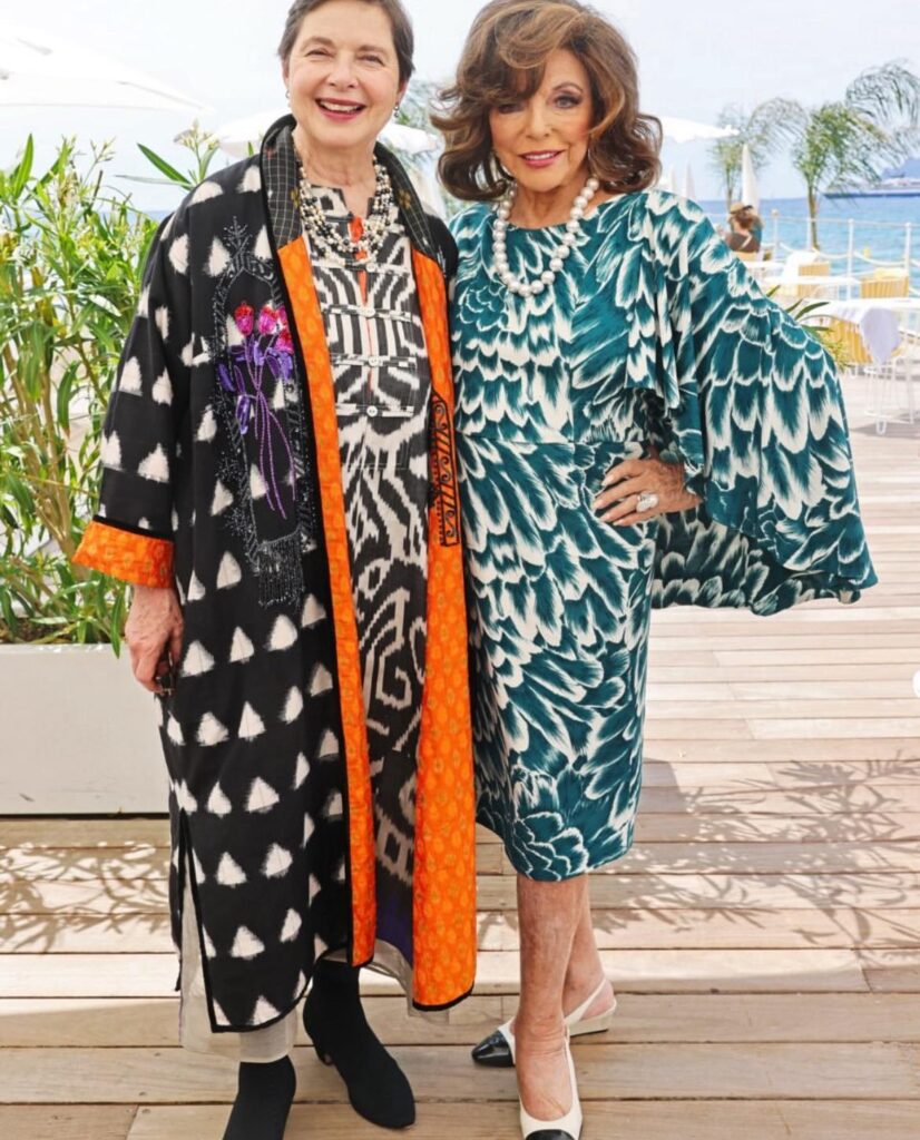 Isabella Rossellini and Joan Collins in Cannes (May 13, 2026)