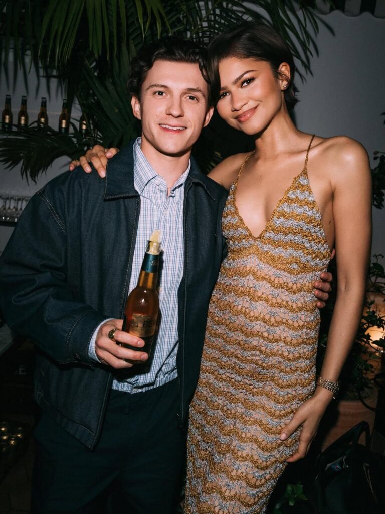 Zendaya & Tom Holland photographed at his BERO launch event in Los Angeles, California