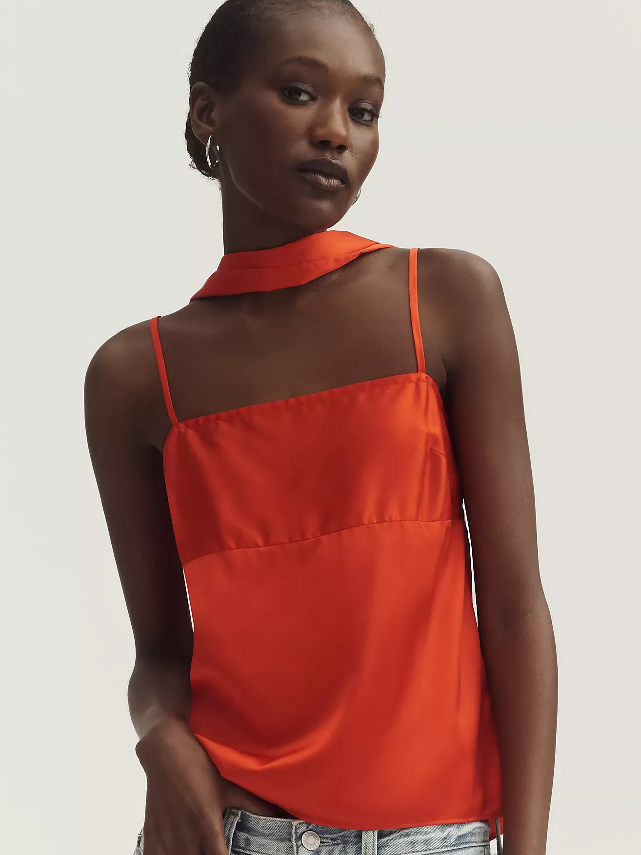 Mare Mare Square-Neck Tank With Scarf