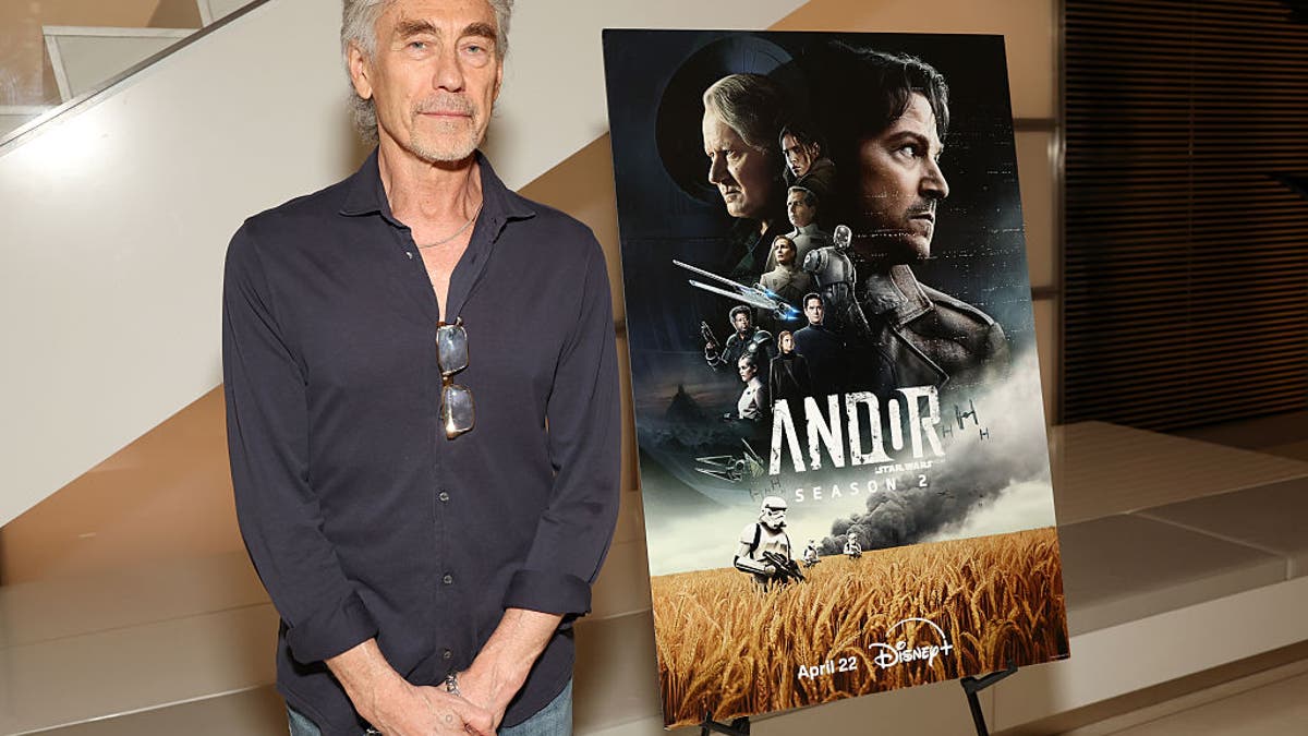 Tony Gilroy standing at Andor Season 2 CAA Q&A Screening in Los Angeles