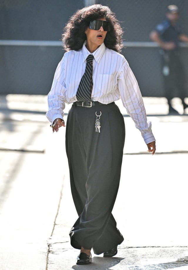 los angeles, ca august 14: tracee ellis ross is seen on august 14, 2025 in los angeles, california. (photo by pg/bauer griffin/gc images)