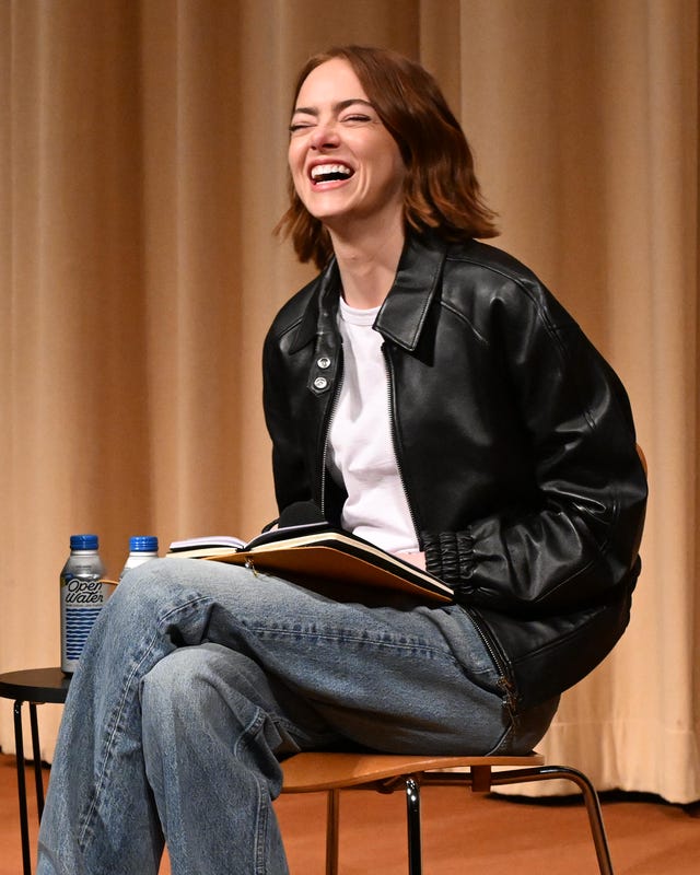 hollywood, california february 10: will tracy and emma stone seen at focus features special screening of bugoniaat linwood dunn theater at the pickford center for motion study on february 10, 2026 in hollywood, california. (photo by dan steinberg/focus features via getty images)