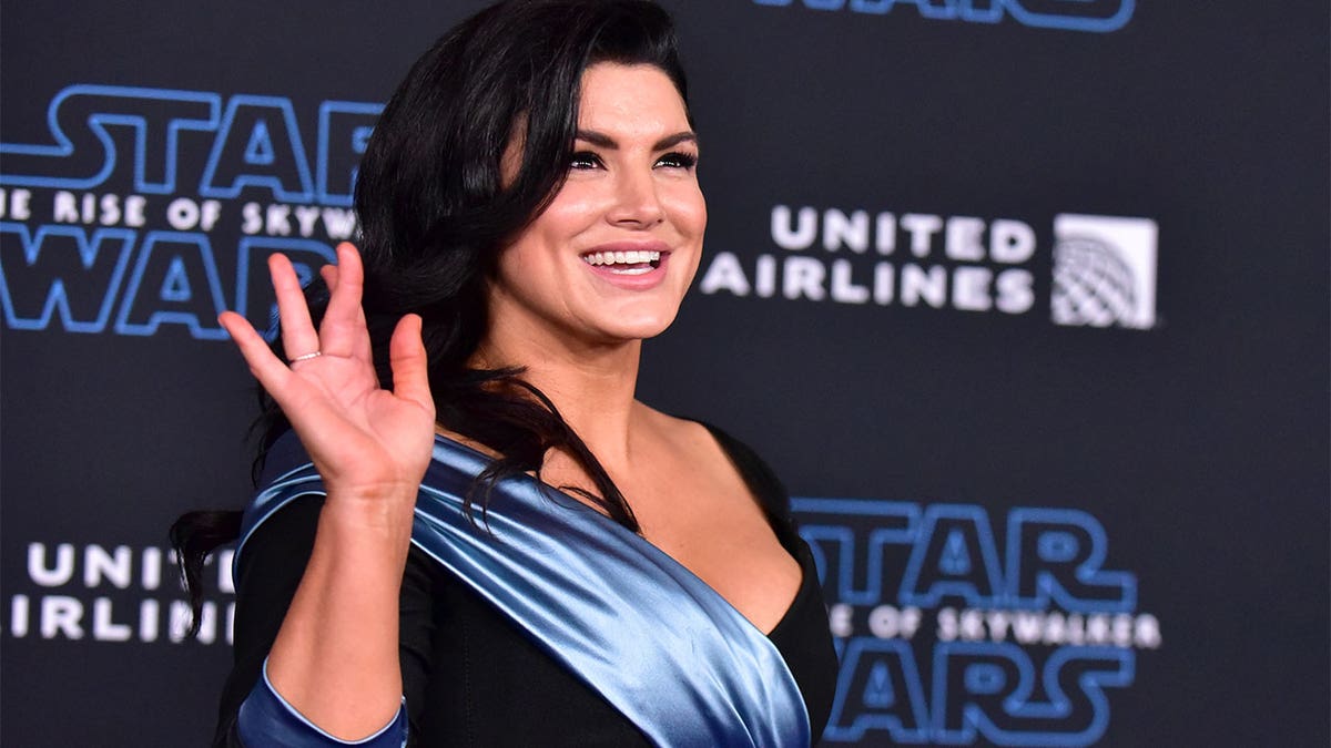 Gina Carano attending the premiere of Star Wars The Rise of Skywalker in Hollywood California