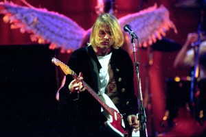 Kurt Cobain of Nirvana (Photo by Jeff Kravitz/FilmMagic)