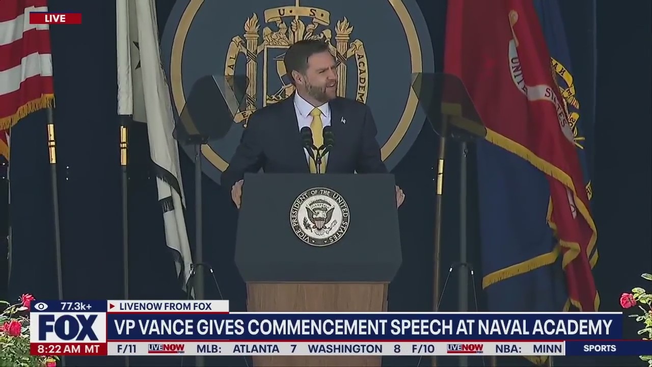 VP Vance delivers Naval Academy commencement speech