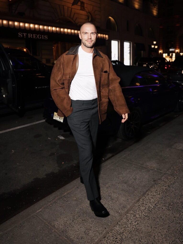 Nicholas Hoult (bald) in New York (May 2, 2026)