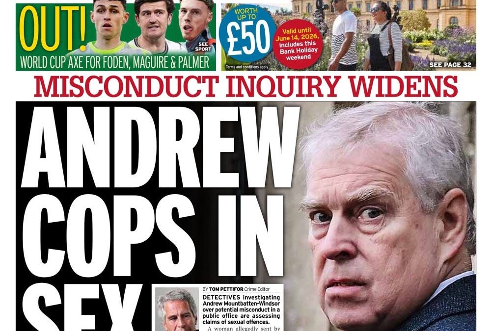 Andrew Mountbatten-Windsor has a truly horrible day
