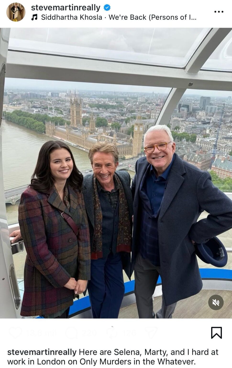 Steve Martin, Martin Short and Selena Gomez hard at work in ‘Only Murders in the Whatever’(in London)