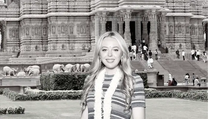 Donald Trump's daughter visits Akshardham temple: Inside US first daughter Tiffany Trump's India tour | In Pics