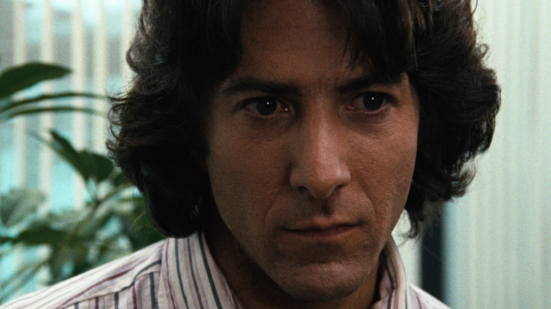 Carl Bernstein staring intensely in All the President's Men