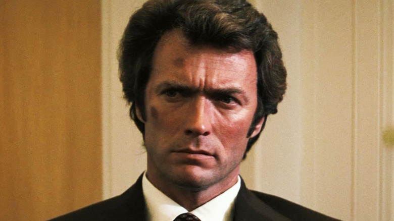 Clint Eastwood's Harry Callahan is seen in closeup as he sits in an office in Dirty Harry.jpg