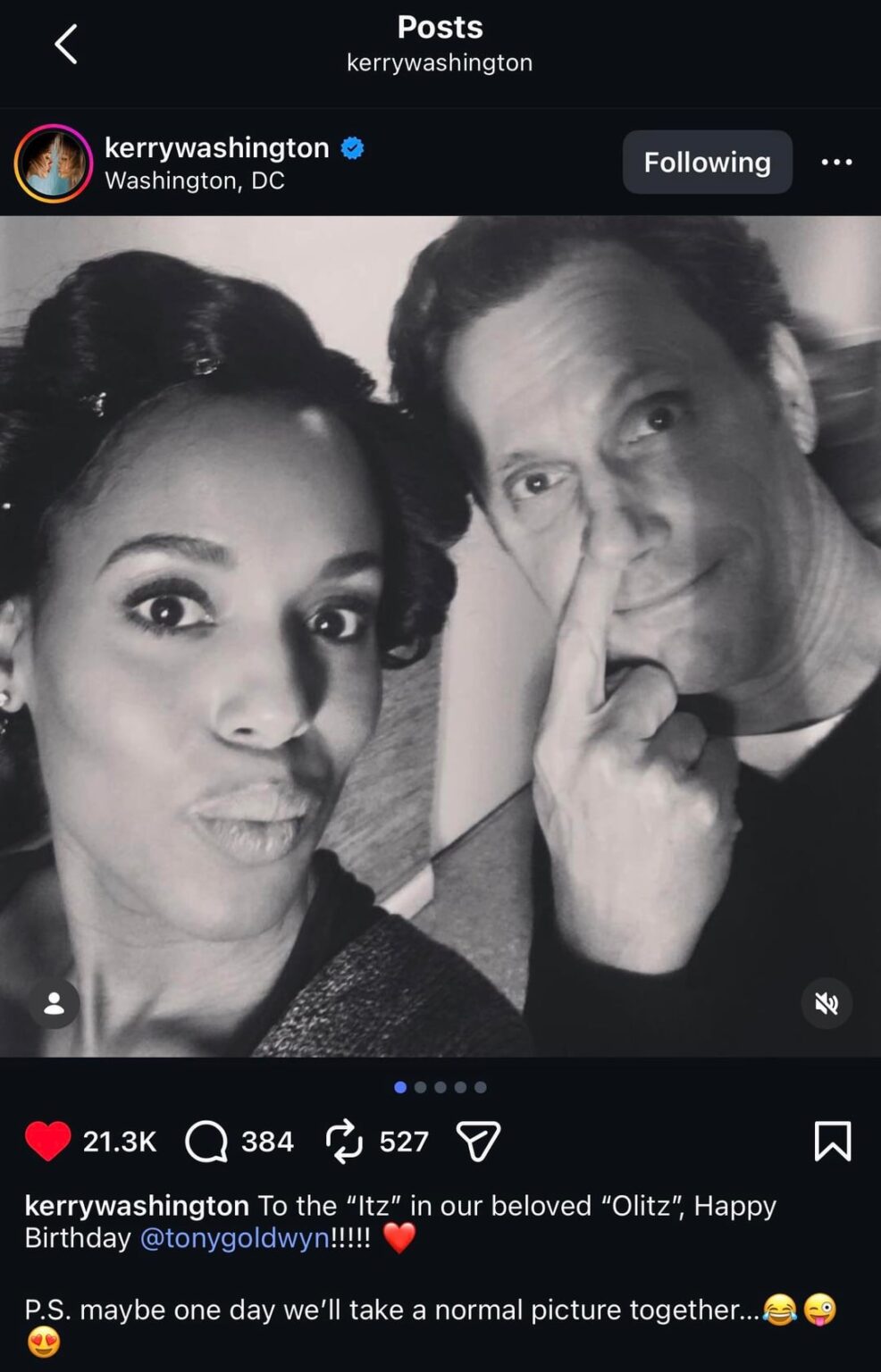 Happy Birthday to Tony Goldwyn, he turned 66 today! Also ft. Kerry Washington’s post wishing him a Happy Birthday