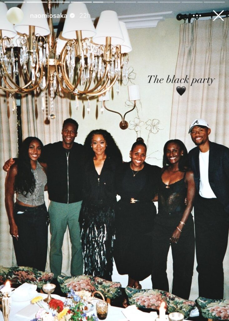 Naomi Osaka hosted Black tennis players for dinner: “Celebrating being black and appreciating who we are will never be something I would consider saying sorry for.”
