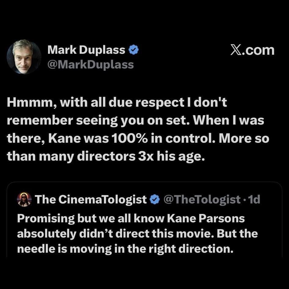 Mark Duplass calls out a random user who claims Kane Parsons ghost-directed 'Backrooms'