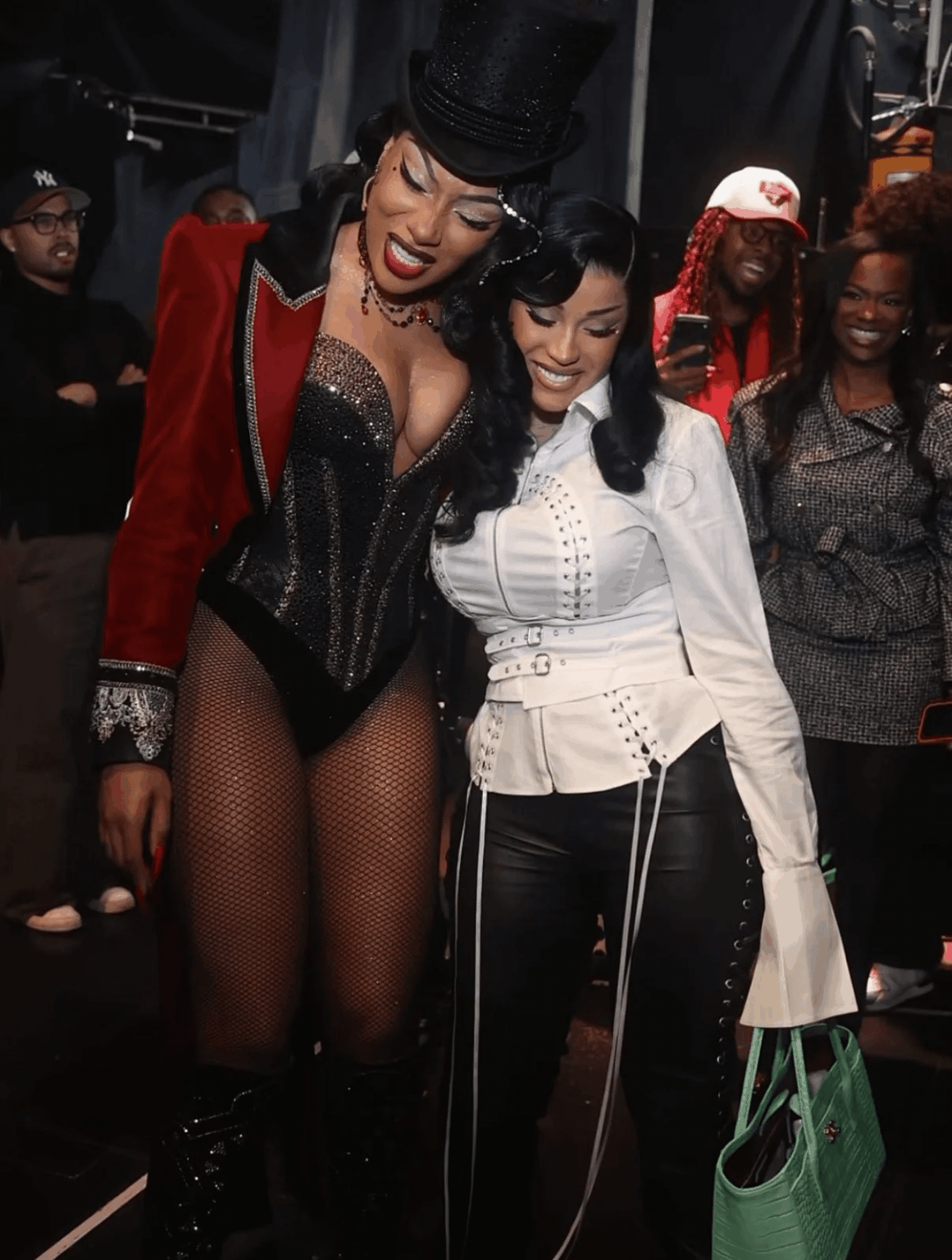 Cardi B went to Megan Thee Stallion's final Moulin Rouge show ❤️