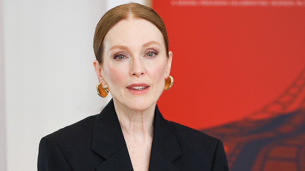 Julianne Moore at the Women In Motion talk at the Cannes Film Festival in May 2026.