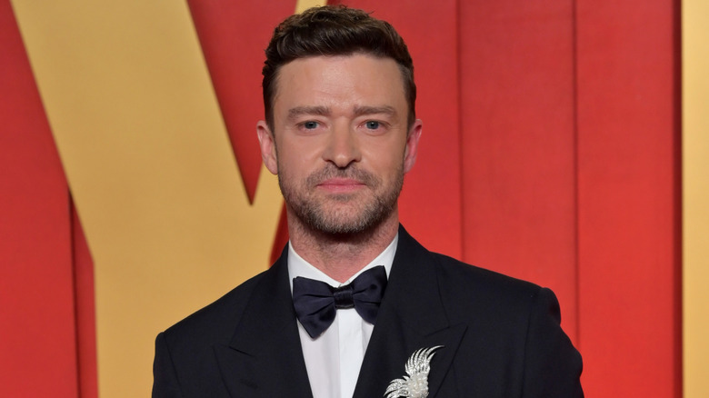 Closeup of Justin Timberlake in 2024