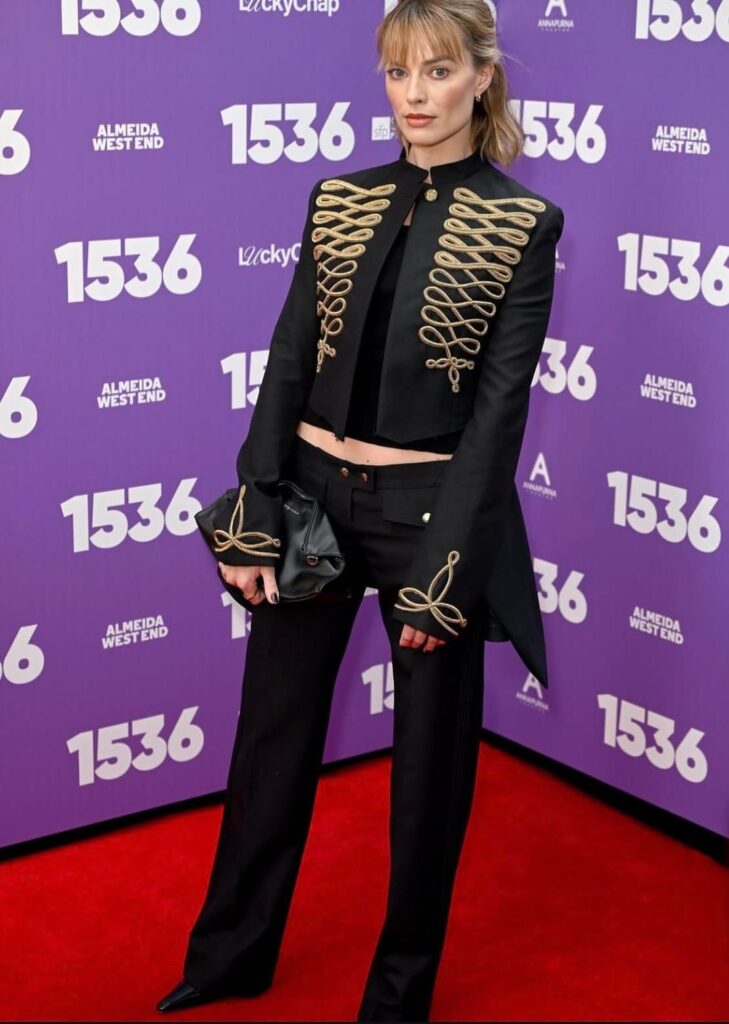 Margot Robbie in McQueen for "1536" opening night in London (May 12, 2026)