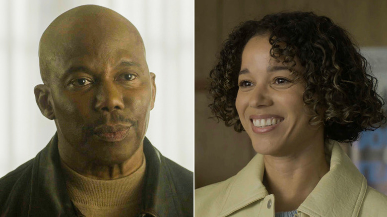Erik King as Lena's father Chris Williams, and Alisha Wainwright as Lena's half-sister Christina in Boston Blue Season 1, Episode 17