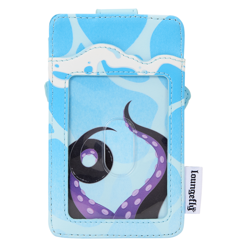 An oceanic water background is carried throughout the design, and Ursula's tentacles are seen in the ID slot when it is empty.