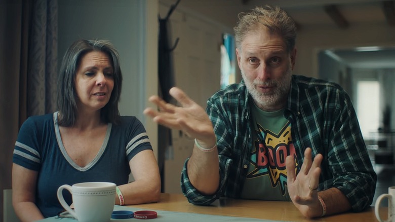 Natalie and Steve Shirilla talking in The Crash