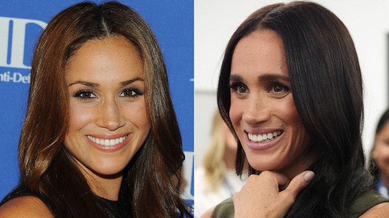 Meghan Markle on the red carpet in 2011 and in 2026 in Australia.