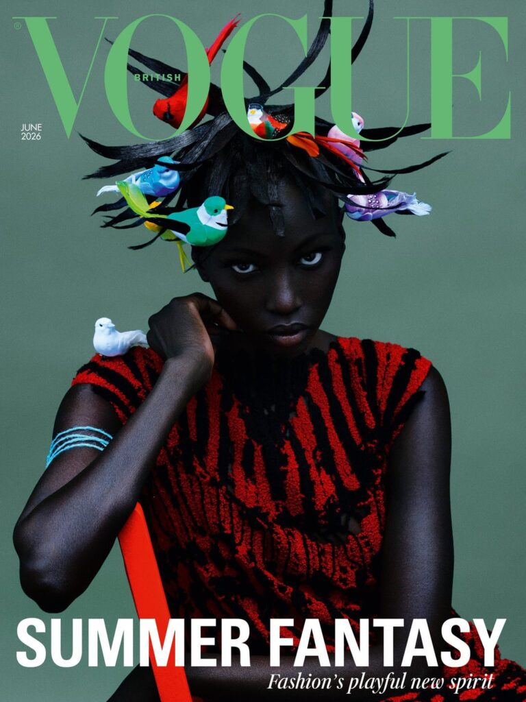 Anok Yai with her parents for British Vogue June 2026 issue photographed by Rafael Pavarotti