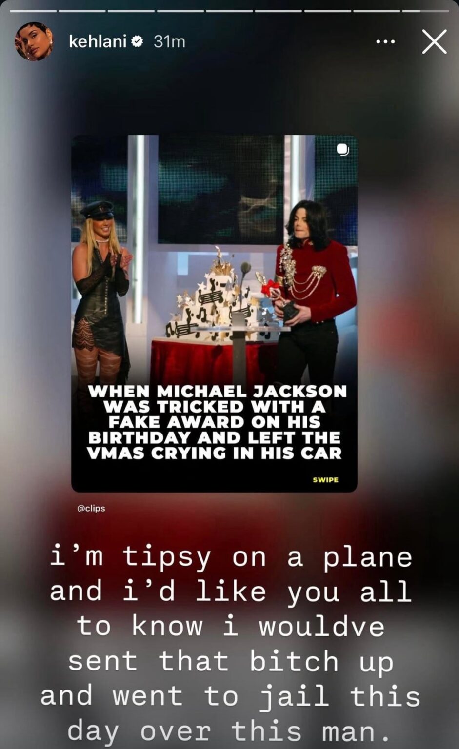 Kehlani defends Michael Jackson in deleted Instagram stories: “I’m so glad his legacy is getting the proper readjustment and his family is clearing his name of every fallacy on his terms.”