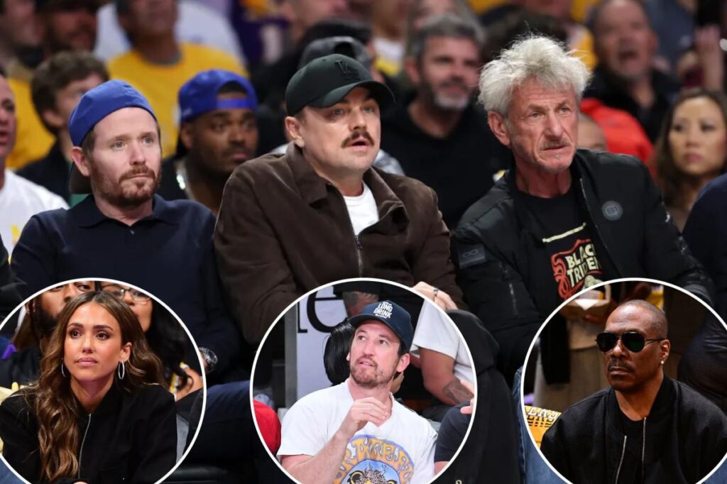 Eddie Murphy, Sean Penn, Leonardo DiCaprio flock to Lakers vs Thunder Game 4 in possibly LeBron's final game