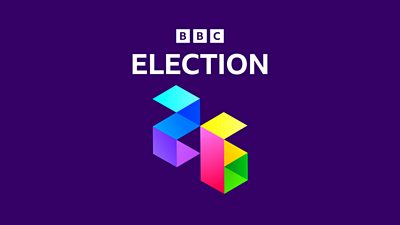 Election 26 is written in multicoloured squares on a purple background