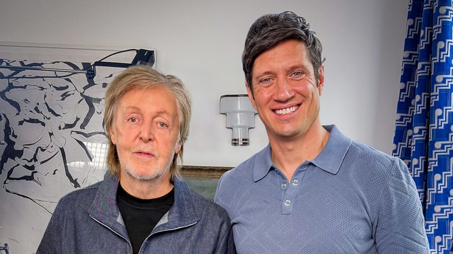 Sir Paul McCartney joins Vernon Kay on BBC Radio 2 to choose ten songs that have soundtracked his life