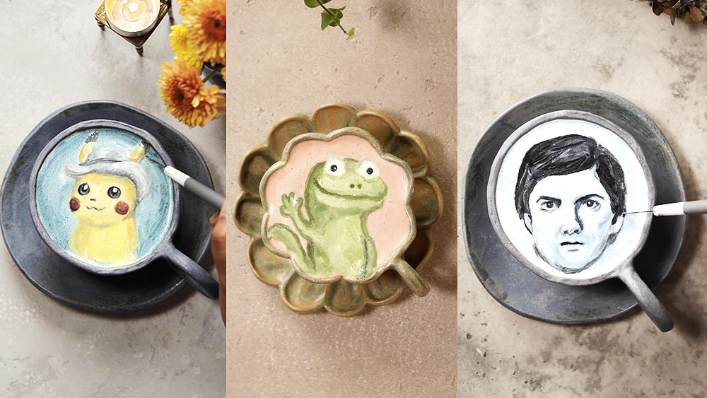 Disney and Pixar love this latte artist's delightful animations