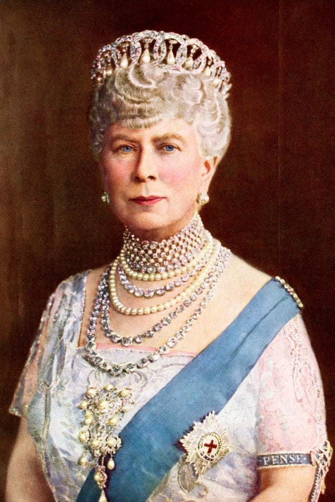 queen mary, consort of king george v, mary of teck, victoria mary augusta louise olga pauline claudine agnes, 1867 to 1953