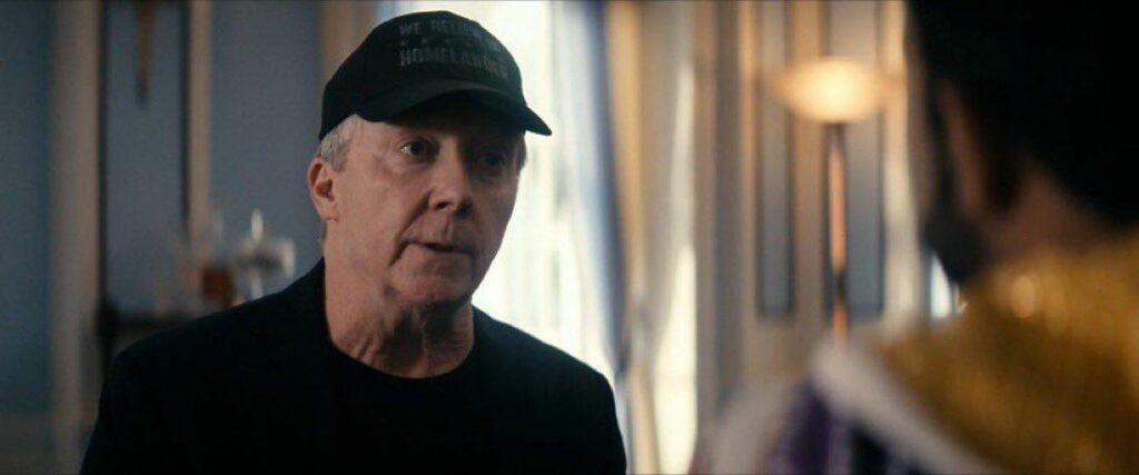 In The Boys finale, there is a scene where the worlds richest man randomly walks into the White House wearing a Dark Homelander hat, says he loves space, has 15 kids, and is concerned about white birth rates. Homelander then flies him away off screen.