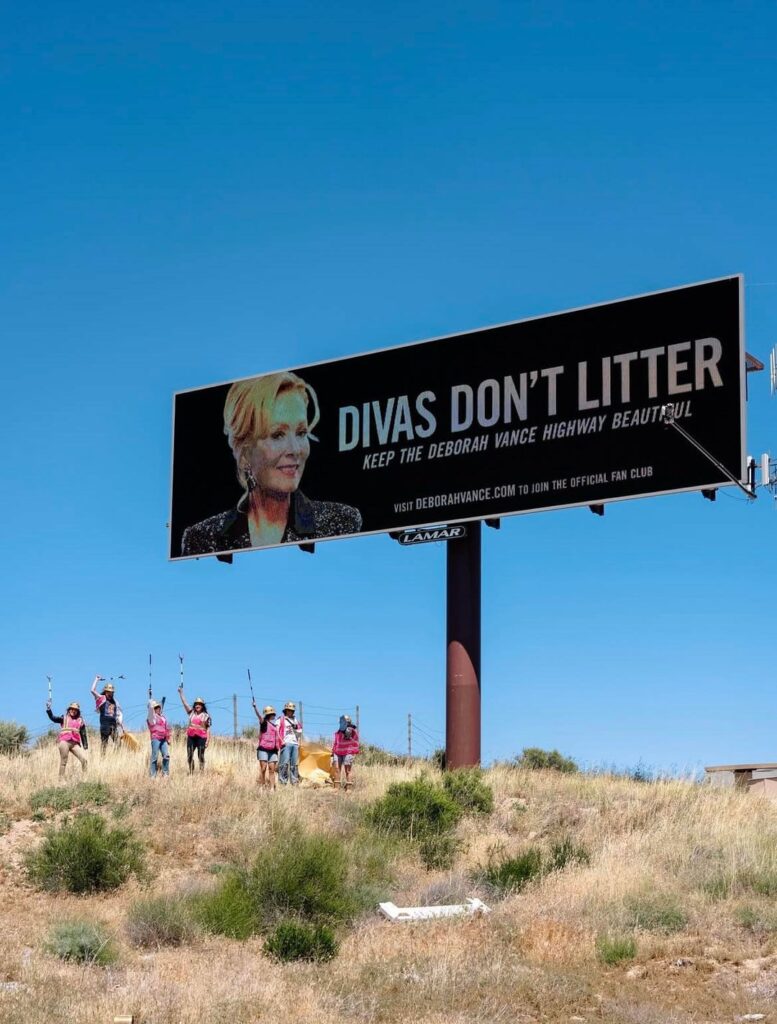 Ahead of the Hacks series finale… through April 2027, part of I-15 will be known as the Deborah Vance Highway, cleaning up the streets between Las Vegas and Los Angeles. Divas Don’t Litter!