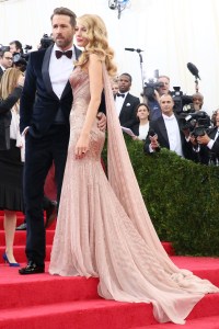 Ryan Reynolds (L) and Blake Lively attend the Metropolitan Museum of Art's 2014 Costume Institute Gala featuring the opening of the exhibit "Charles James: Beyond Fashion." (Photo by Evan Falk/WWD/Penske Media via Getty Images)