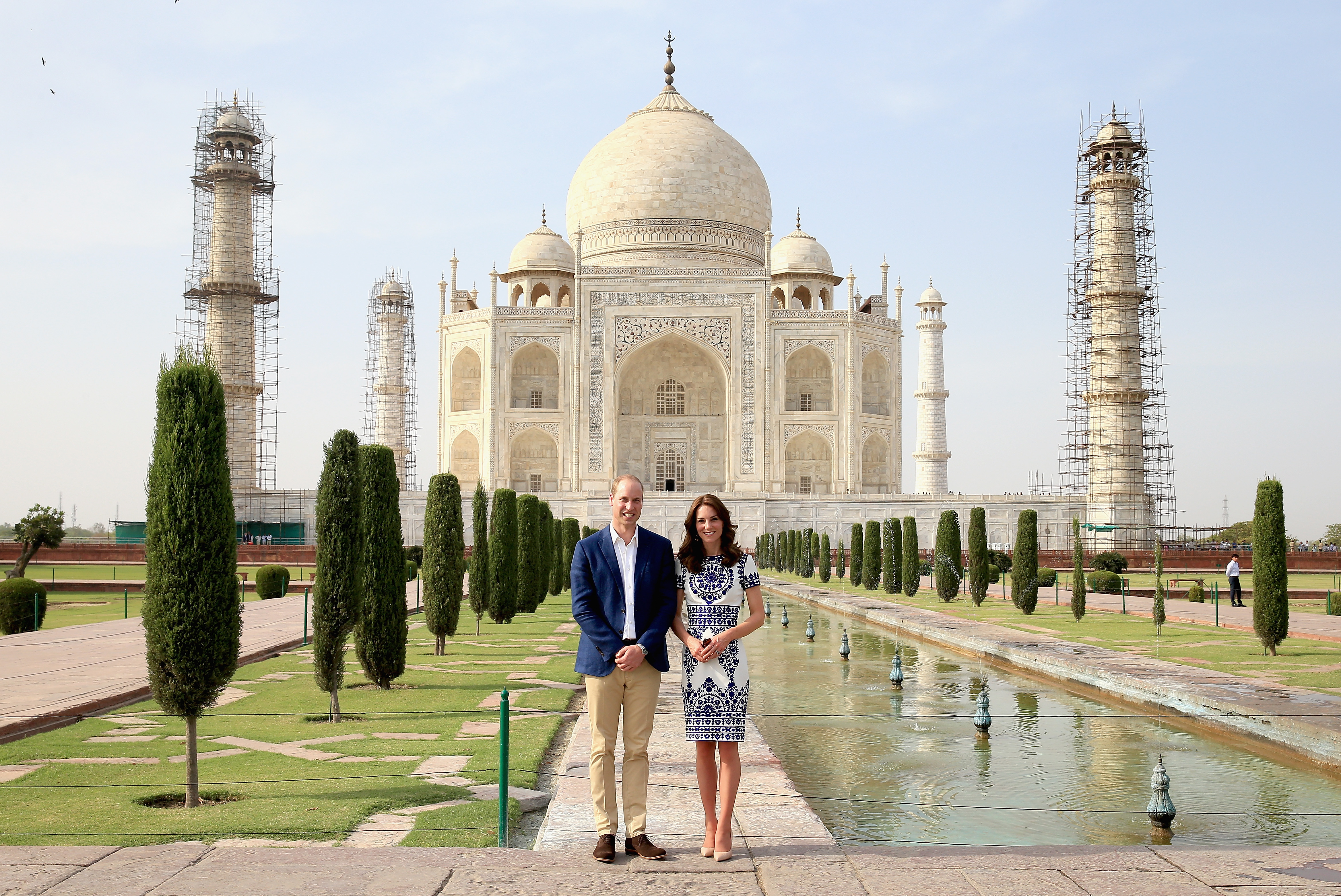 Prince William and Princess Kate at the Taj Mahal