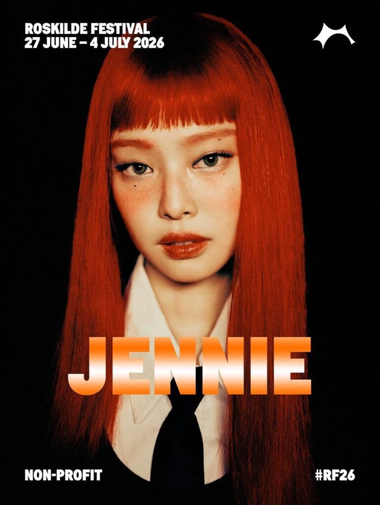 JENNIE becomes the first K-pop act to headline Roskilde Festival, donating her performance fee to support children and youth initiatives including aid for children in Gaza