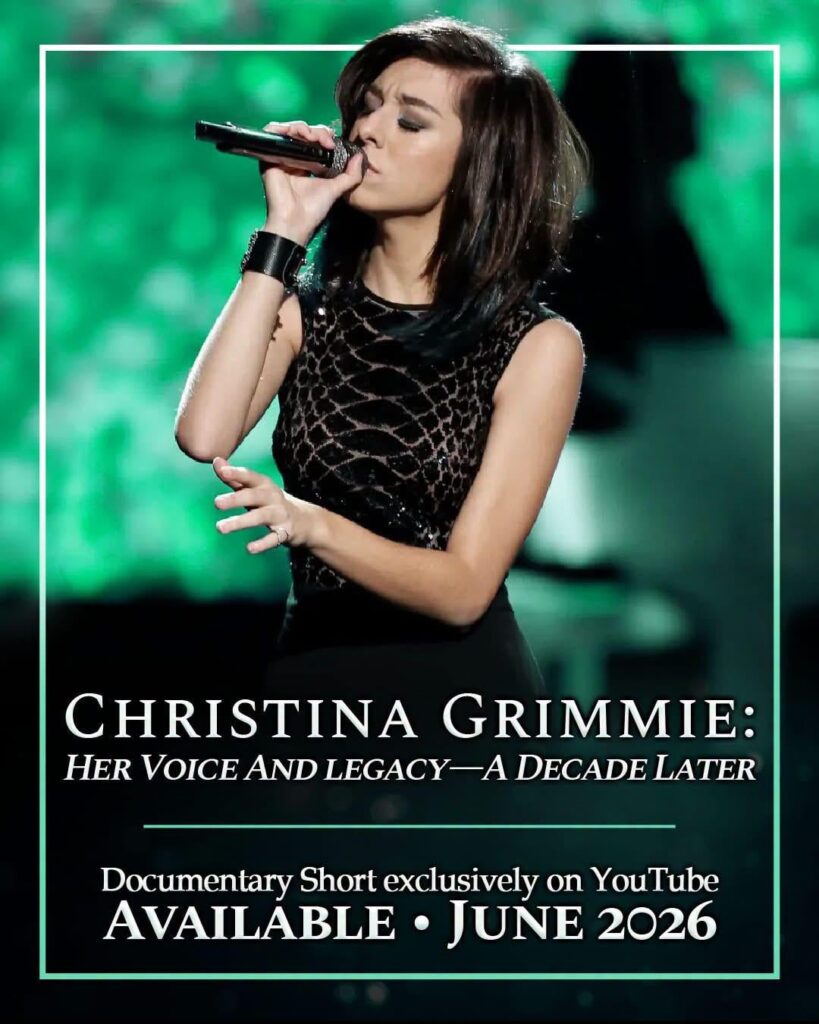 “Christina Grimmie: Her Voice and Legacy - a Decade Later,” a 30-minute documentary following the life of Christina Grimmie, to be released on June 10, the 10th anniversary of her death.