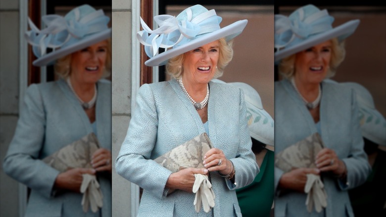 Queen Camilla at the Trooping the Colour ceremony in 2018