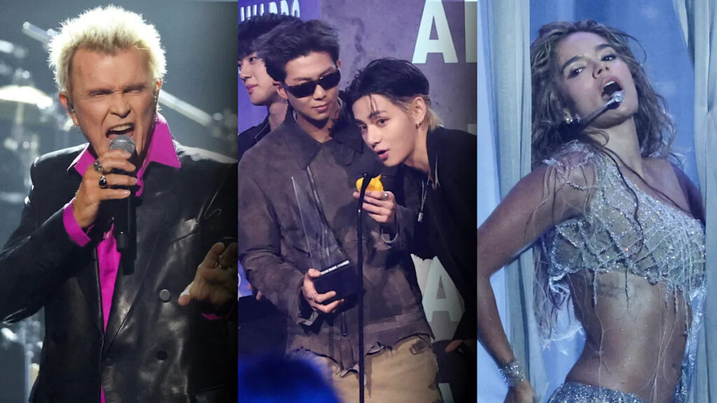 Behind the scenes at the AMAs: BTS brought the screams, Billy Idol brought the nostalgia and Karol G brought the heat