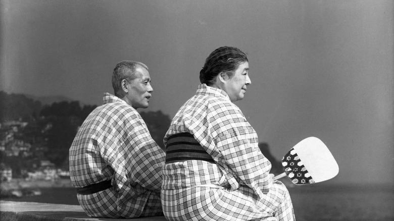 Shūkichi and Tomi Hirayama sitting together in 